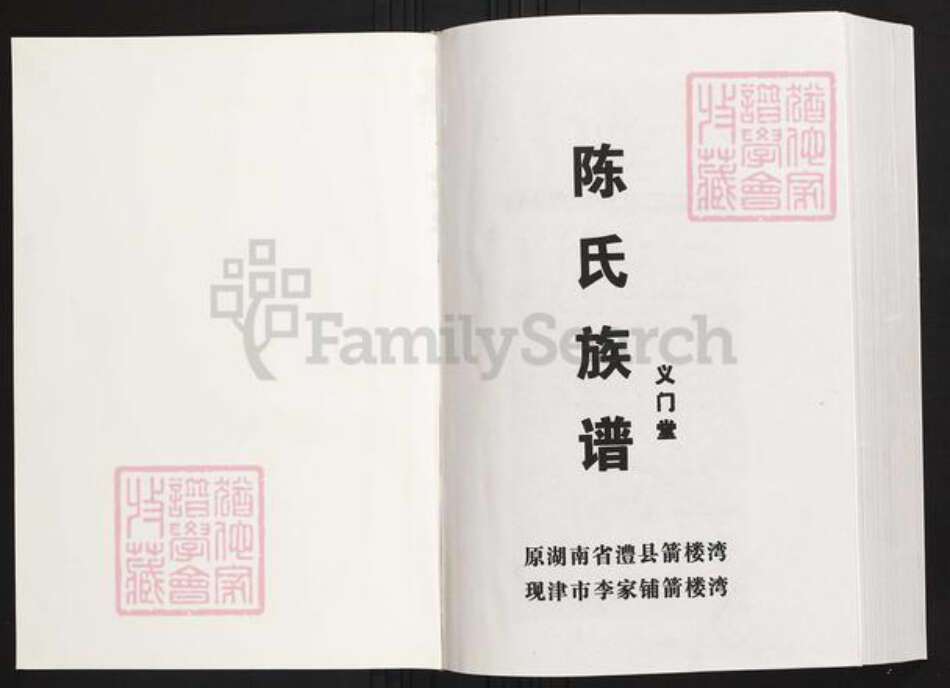 湖南省常德市陈氏族谱-陈氏族谱.义门堂.pdf电子版预览图1