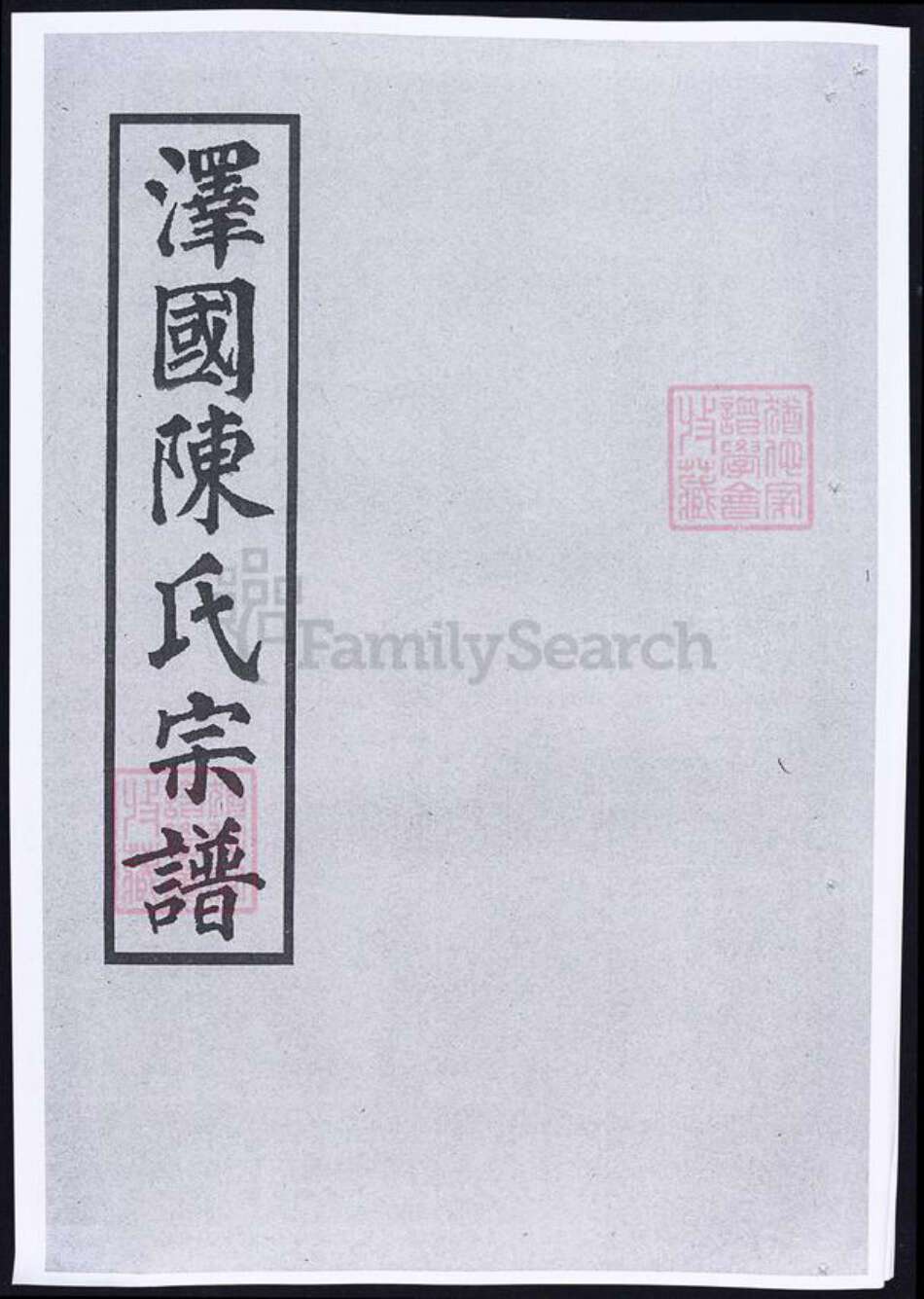 浙江省台州市温岭市陈氏族谱-泽国陈氏宗谱.pdf电子版缩略图