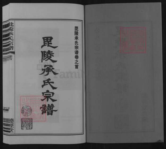 江苏省常州市武进县雪堰镇承氏听经堂族谱-毗陵承氏宗谱.pdf电子版预览图2