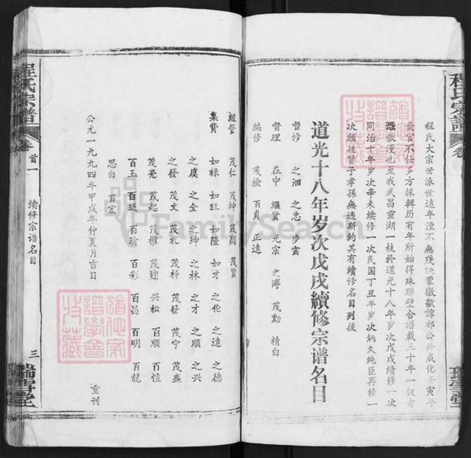 湖北省武汉市武昌区程氏瑞雪堂族谱-程氏宗谱.pdf电子版预览图3