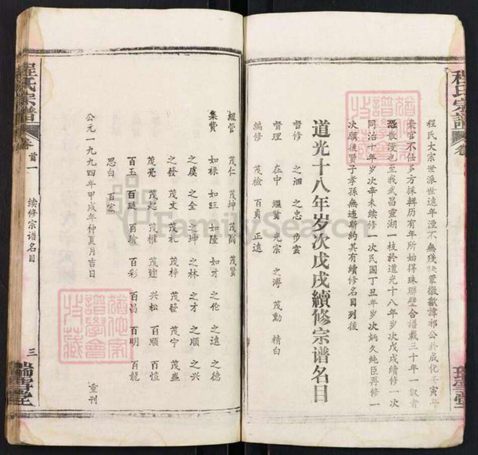 湖北省武汉市武昌区程氏瑞雪堂族谱-程氏宗谱.pdf电子版预览图3