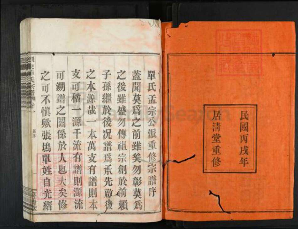 浙江省绍兴新昌县沙溪镇单氏居清堂族谱-剡东单氏宗谱.pdf电子版预览图2