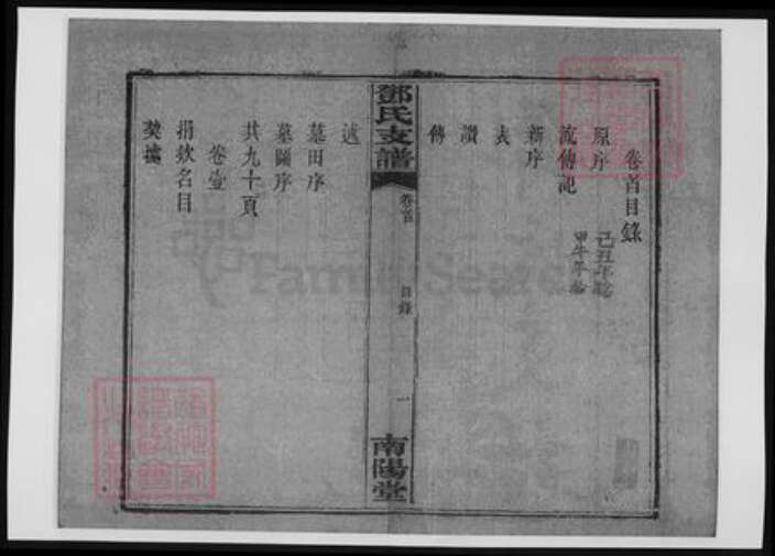 河南省南阳市邓氏族谱-楚南善邑河西六都余家滩邓氏支谱.pdf电子版预览图2