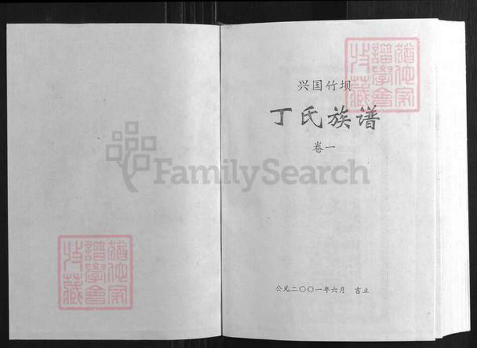 江西省赣州市兴国县江西省赣州市兴国县潋江镇丁氏族谱-兴国竹坝丁氏族谱.pdf电子版预览图1