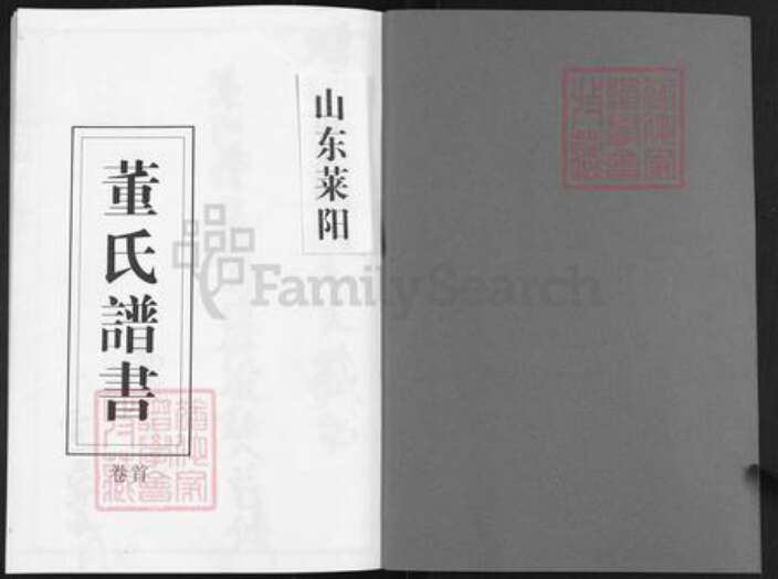 山东省烟台市莱阳市董氏族谱-董氏谱书.pdf电子版预览图1