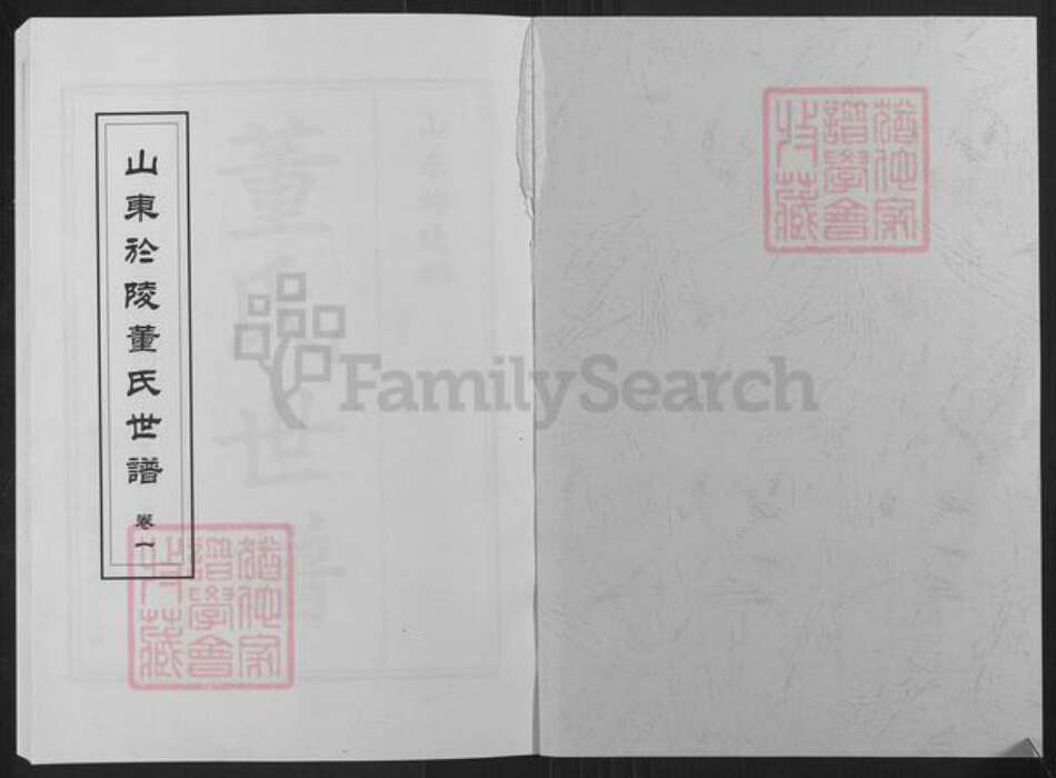 山东省滨州市邹平市长山镇董氏族谱-山东于陵董氏世谱.pdf电子版预览图1