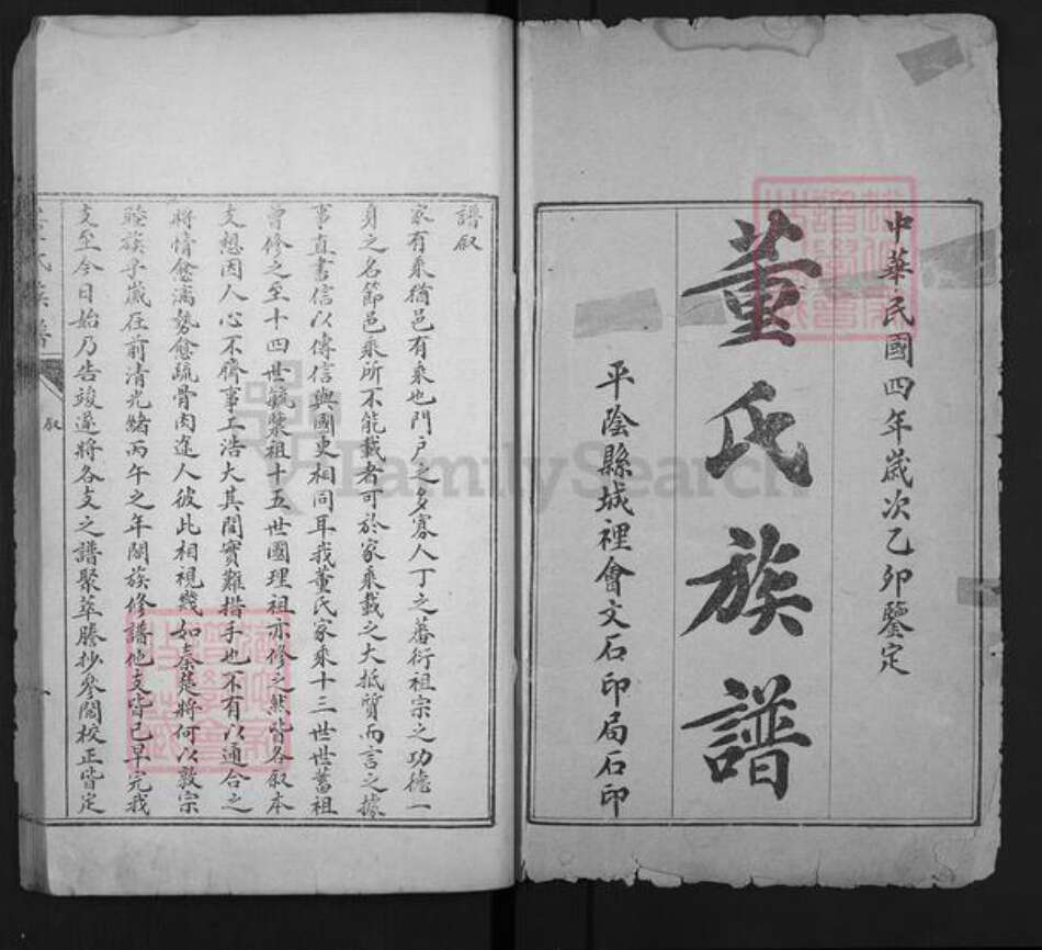 山东省泰安市肥城市董氏族谱-肥城县董氏族谱.pdf电子版预览图1