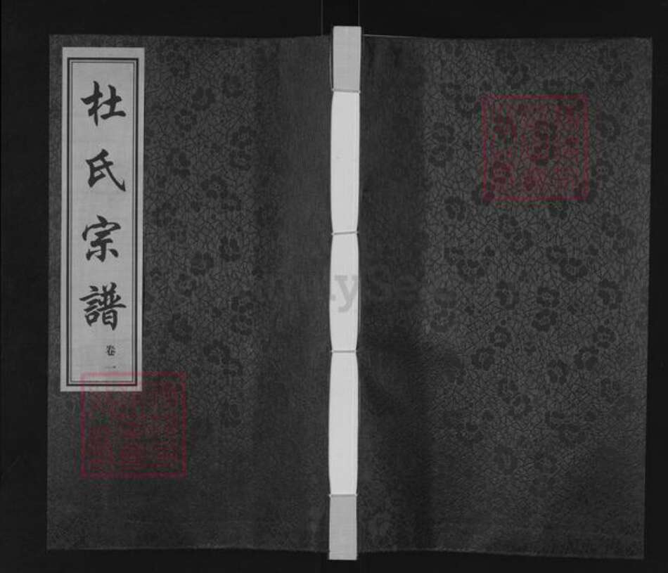 江苏省常州市武进县遥观镇杜氏振德堂族谱-杜氏宗谱.pdf电子版缩略图