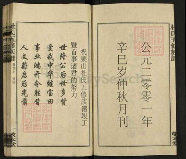 湖南省娄底市双峰县杜氏敬本堂族谱-栗山杜氏五修族谱.pdf电子版预览图2