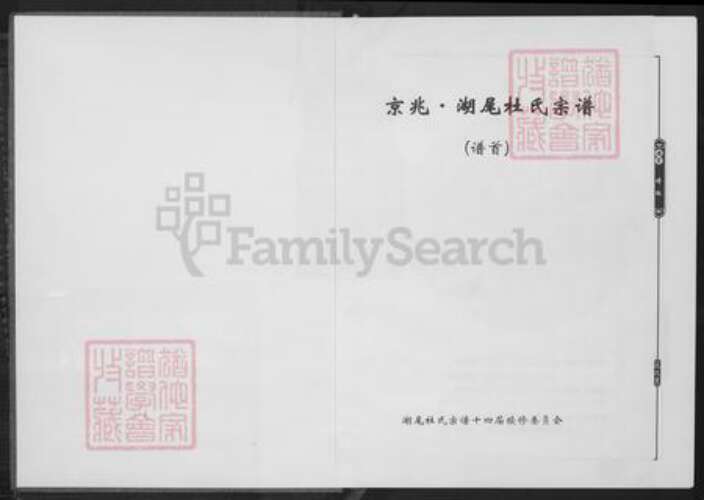 江西省南昌市安义县杜氏浣花堂族谱-京兆湖尾杜氏宗谱.pdf电子版预览图2