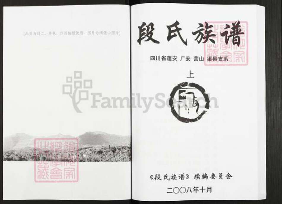 四川省广安市广安区段氏族谱-段氏族谱.四川省蓬安广安营山渠县支系.pdf电子版预览图2