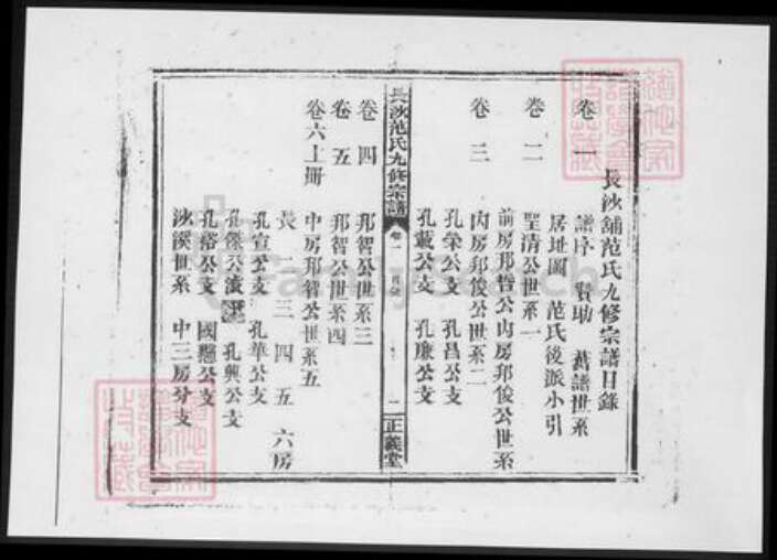 江西省宜春市高安市范氏族谱-长沙铺范氏九修宗谱 [14卷].pdf电子版预览图1