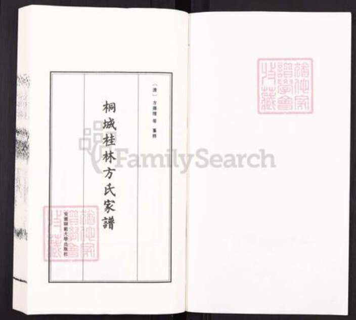 安徽省安庆市桐城市方氏族谱-桐城桂林方氏家谱[66卷首1卷].pdf电子版预览图1