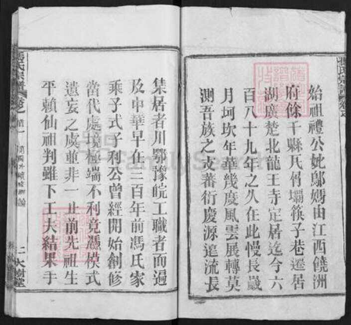 湖北省武汉市黄陂区冯氏大树堂族谱-冯氏宗谱.pdf电子版预览图2