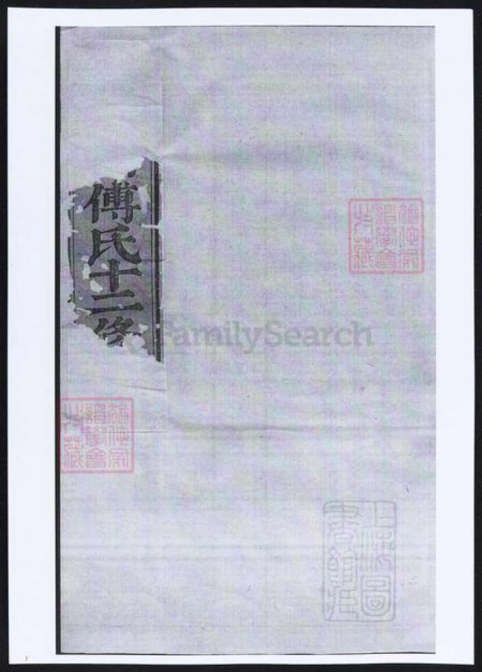 浙江省金华市傅氏族谱-东山傅氏十二修宗谱.pdf电子版缩略图