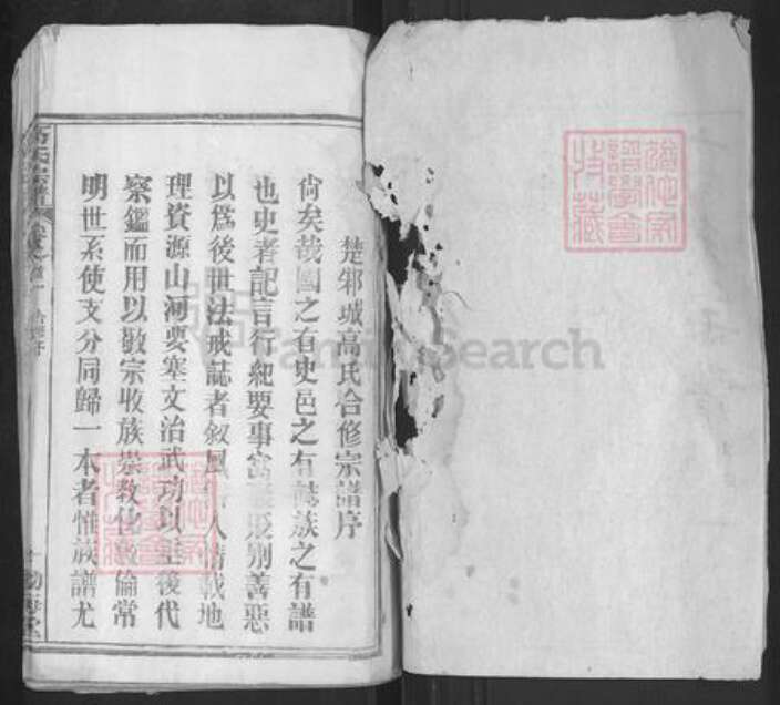 湖北省武汉市新洲区高氏渤海堂族谱-高氏宗谱.pdf电子版预览图1