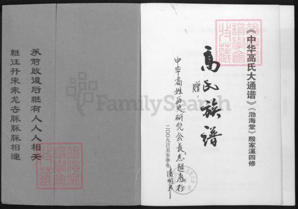 湖南省常德市临澧县高氏渤海堂族谱-高氏族谱.pdf电子版预览图1