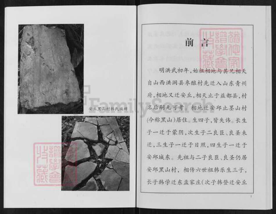 山东省潍坊市临朐县蒋峪镇韩氏族谱-韩氏族谱.pdf电子版预览图1