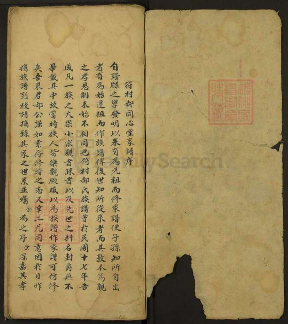 山西省忻州市忻府区播明镇郝氏同心堂族谱-符村郝同心堂家谱.pdf电子版预览图1