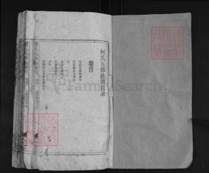 湖南省邵阳市新邵县严塘镇何氏九九堂族谱-何氏五修族谱.pdf电子版预览图1