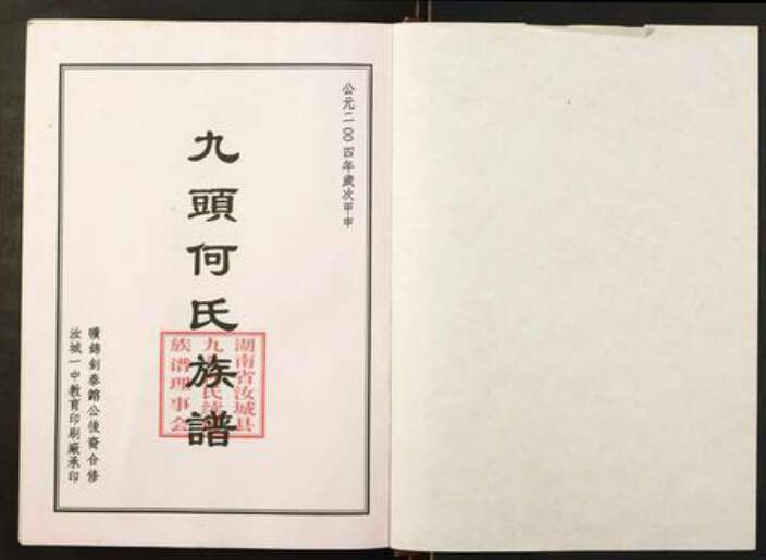 湖南省郴州市汝城县何氏族谱-九头何氏族谱.pdf电子版预览图1