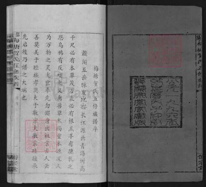 湖南省邵阳市洞口县黄桥镇贺氏儒宗堂族谱-邵阳梅塘贺氏五修族谱.pdf电子版预览图2