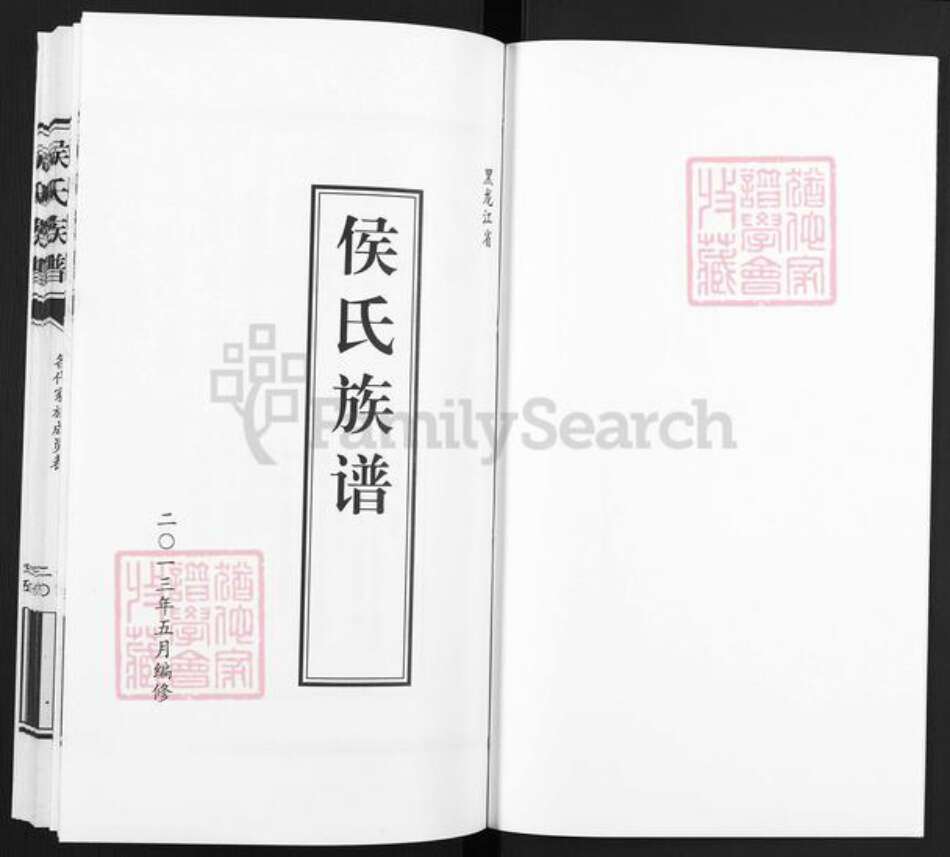 黑龙江省佳木斯市汤原县汤原镇侯氏族谱-侯氏族谱.pdf电子版预览图1