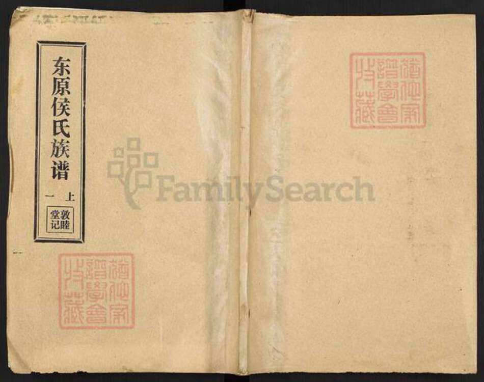 山东省泰安市东平县候氏敦睦堂族谱-东原候氏族谱.pdf电子版缩略图