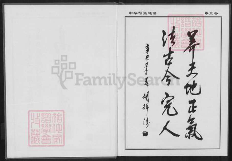 湖北省武汉市黄陂区长轩岭街道胡氏族谱-中华胡姓通谱.pdf电子版预览图3