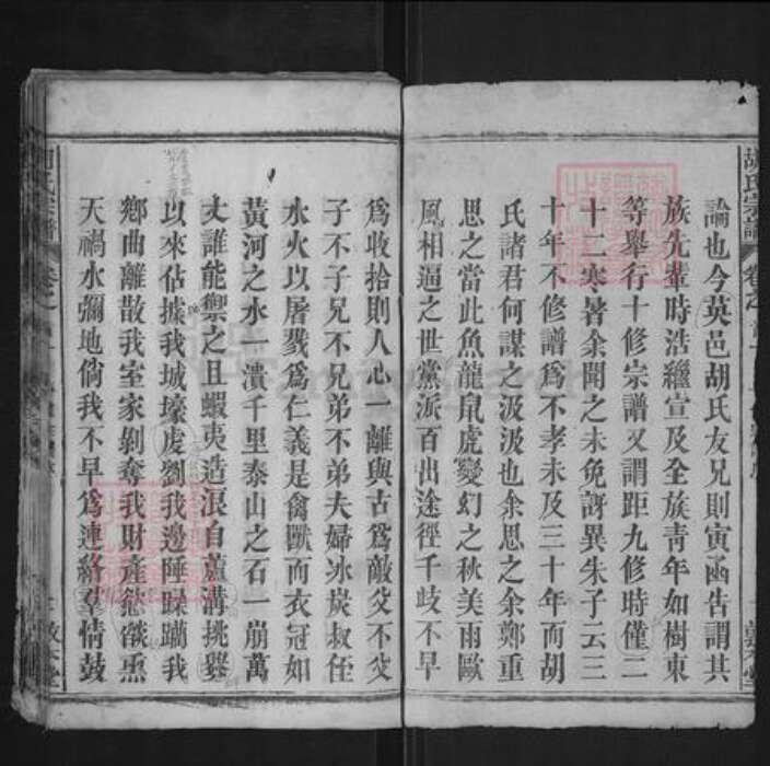 湖北省黄冈市英山县胡氏敦本堂族谱-胡氏宗谱.pdf电子版预览图2