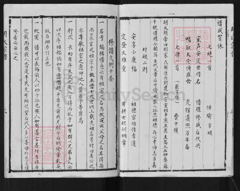 江苏省淮安市金湖县胡氏安定堂族谱-胡氏宗谱.pdf电子版预览图5