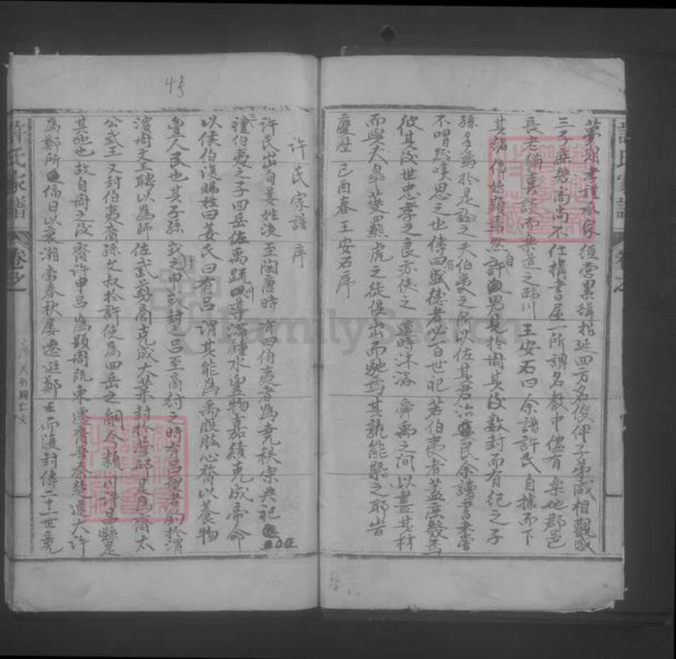 江西省景德镇市乐平市许氏族谱-许氏家谱 [不分卷].pdf电子版预览图4