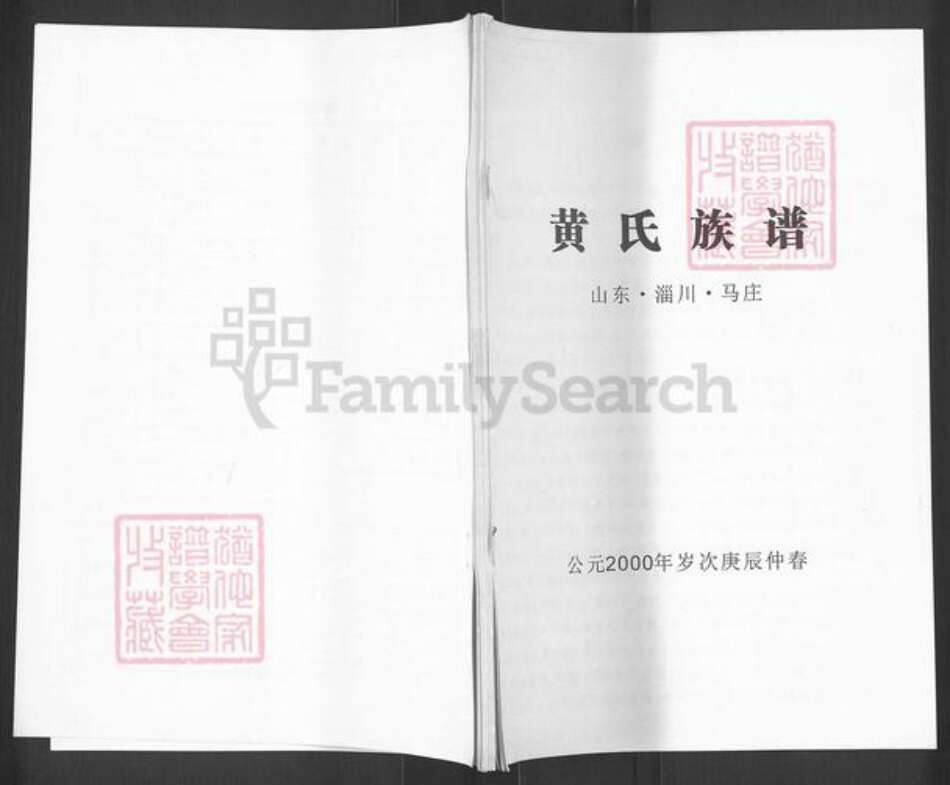 山东省淄博市淄川区黄氏族谱-黄氏族谱.pdf电子版缩略图