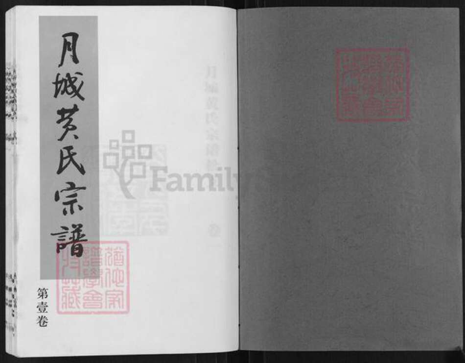 江苏省无锡市江阴市月城镇黄氏古杏堂族谱-月城黄氏宗谱.pdf电子版预览图1