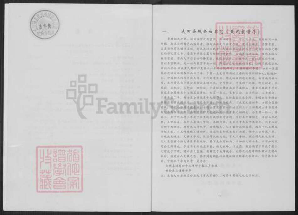 福建省三明市大田县石牌镇黄氏族谱-紫云黄氏南安房派系.大田小汤泉支派族谱.pdf电子版预览图2