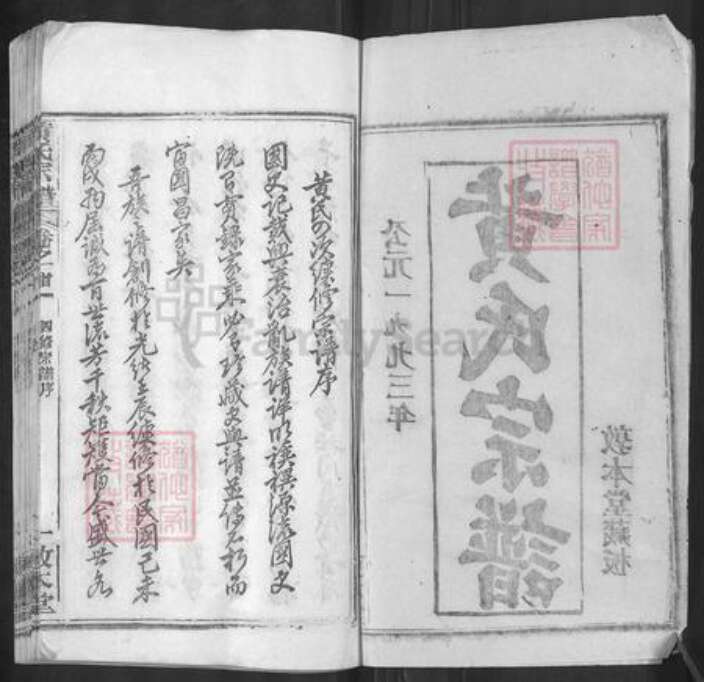 湖北省武汉市新洲区凤凰镇黄氏敦本堂族谱-黄氏宗谱.pdf电子版预览图2
