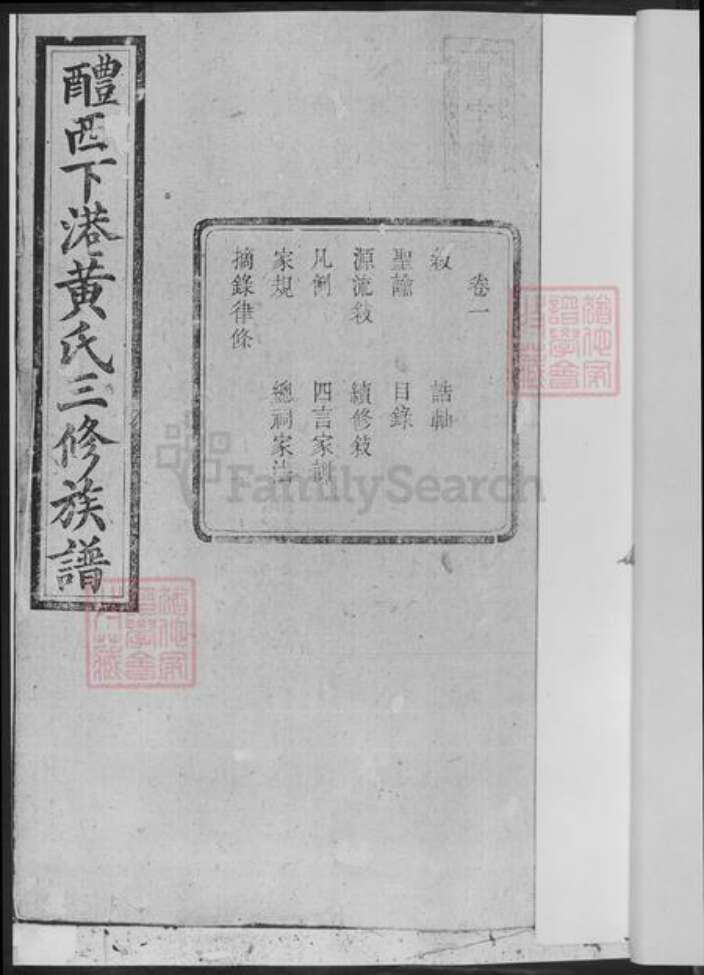 湖南省株洲市醴陵市醴陵黄氏族谱-醴西下港黄氏三修族谱.pdf电子版预览图2