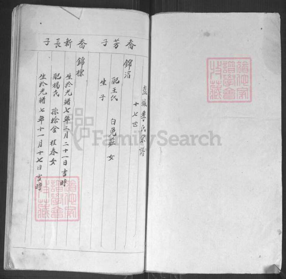 江苏省盐城市亭湖区季氏族谱-季氏宗谱.pdf电子版预览图1