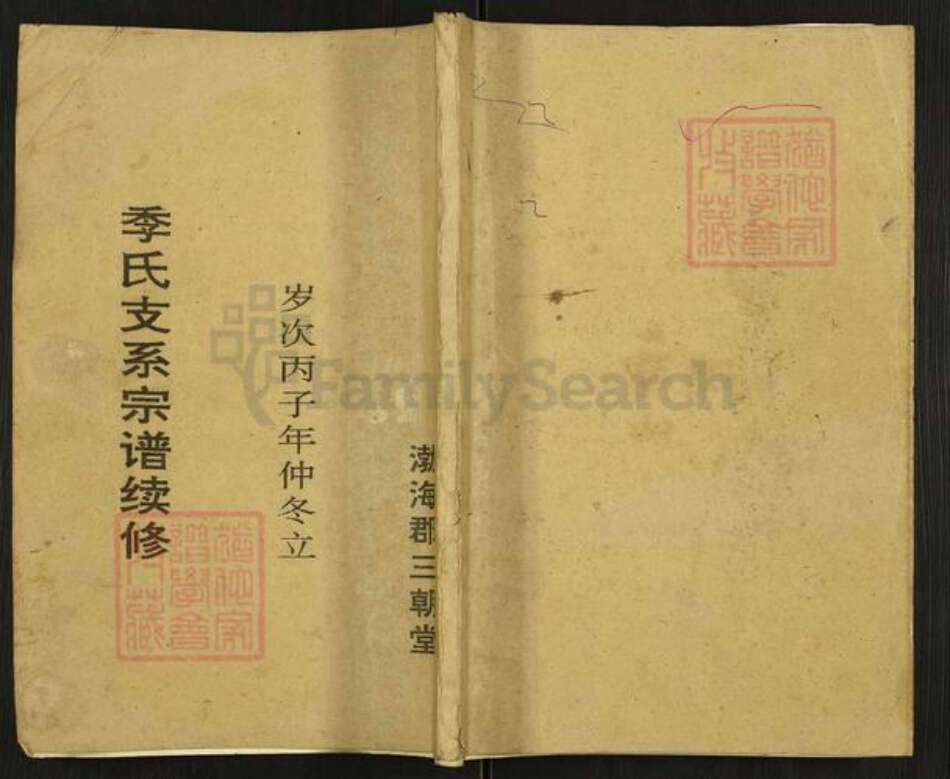 江苏省盐城市建湖县上冈镇季氏三朝堂族谱-季氏支系宗谱续修.pdf电子版缩略图