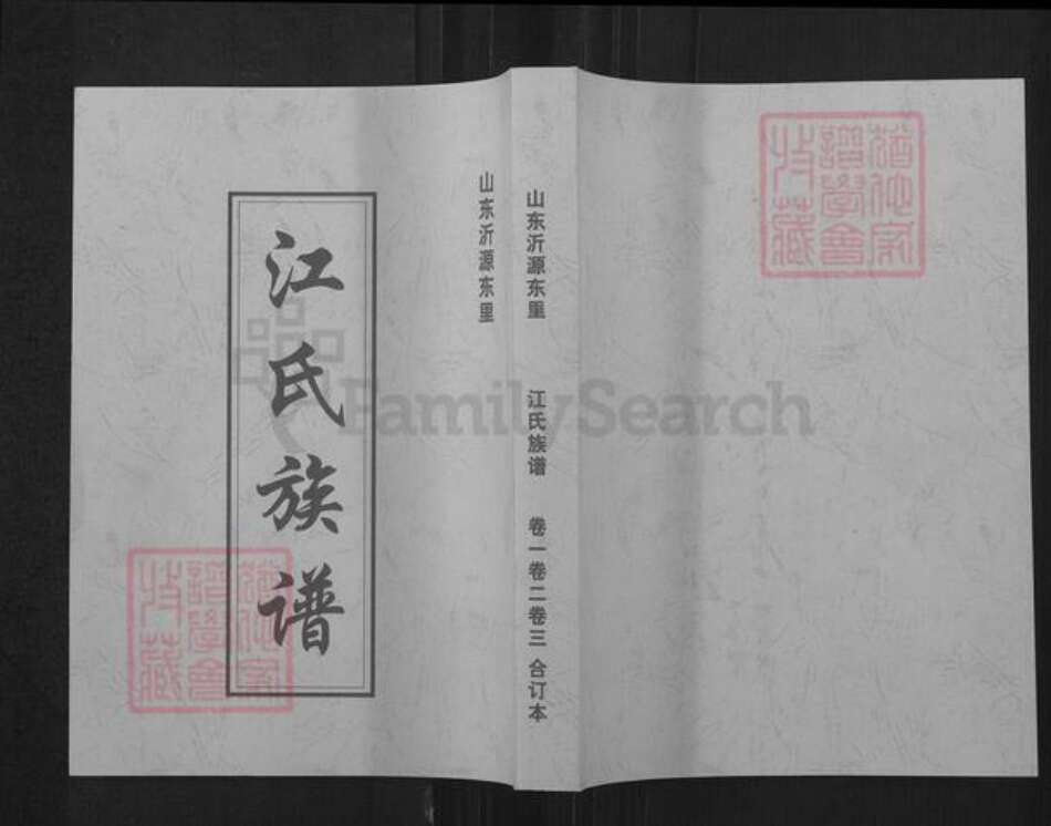 山东省淄博市沂源县东里镇江氏忠恕堂族谱-东里江氏族谱.pdf电子版缩略图