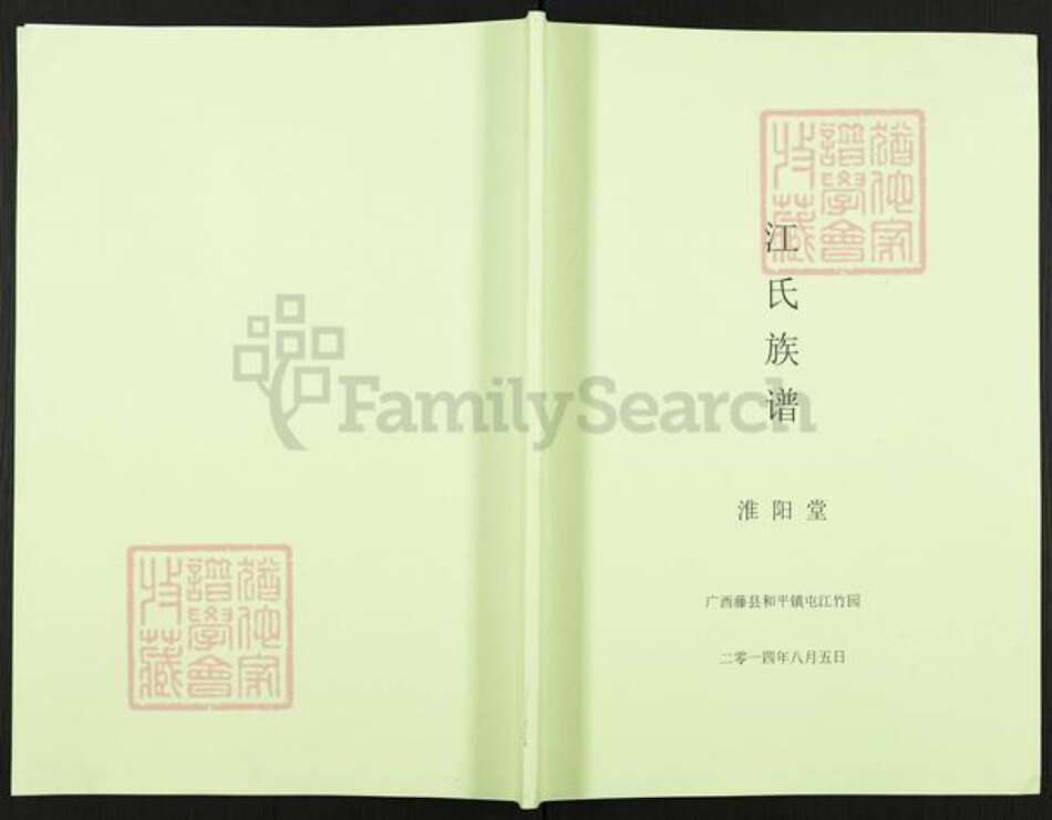 广西壮族自治区梧州市藤县和平镇江氏淮阳堂族谱-江氏族谱.pdf电子版缩略图