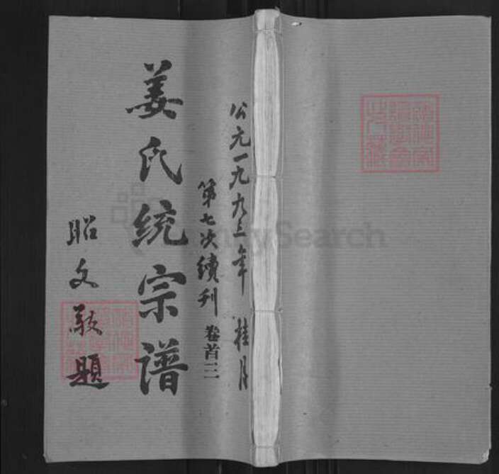 湖北省鄂州市华容区华容镇姜氏寅清堂族谱-姜氏统宗谱.pdf电子版缩略图