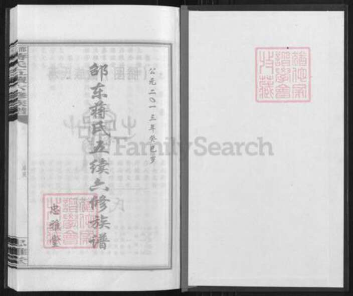 湖南省邵阳市新邵县蒋氏忠雅堂族谱-邵东蒋氏五续六修族谱.pdf电子版预览图1