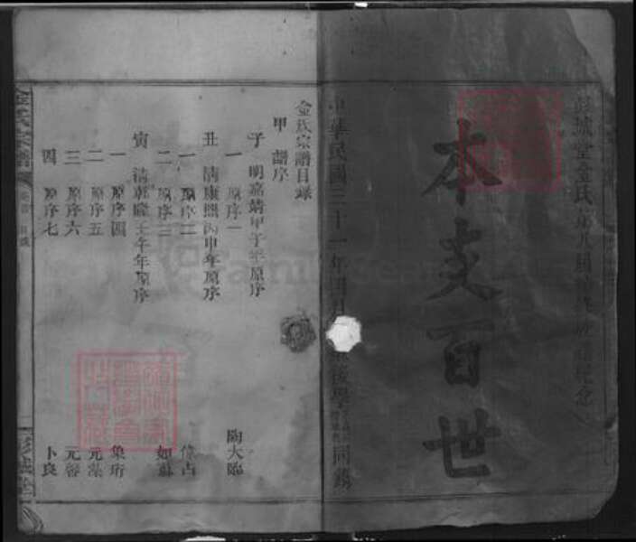 湖北省咸宁市通城县金氏彭城堂族谱-金氏宗谱.pdf电子版预览图1