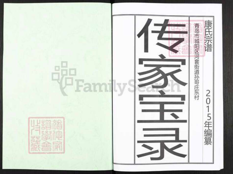 山东省青岛市城阳区康氏族谱-康氏族谱.pdf电子版预览图1