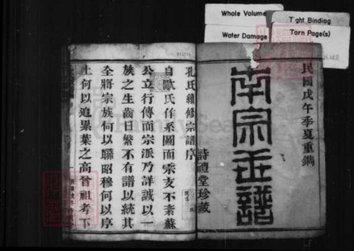 浙江省杭州市萧山区萧山孔氏诗礼堂族谱-孔氏宗谱 [26卷].pdf电子版预览图2