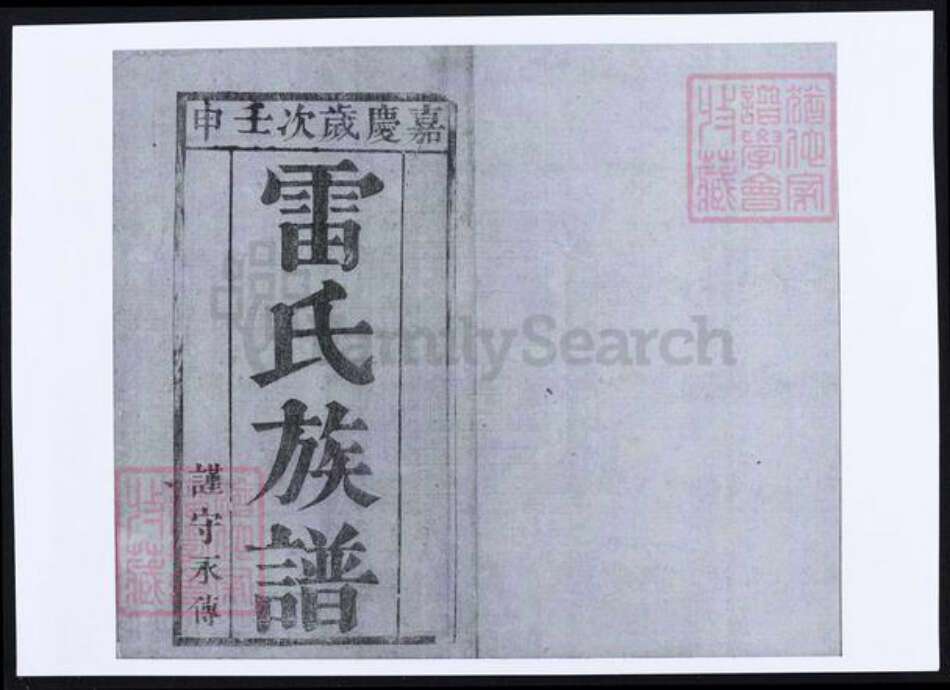 陕西省渭南市大荔县雷氏族谱-雷氏族谱.pdf电子版缩略图