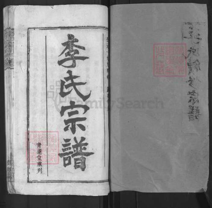 湖北省黄冈市蕲春县檀林镇李氏青莲堂族谱-李氏续修宗谱.pdf电子版预览图1