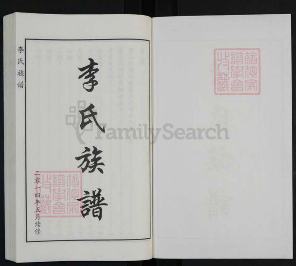 河北省沧州海兴县高湾镇李氏族谱-李氏族谱.pdf电子版预览图1