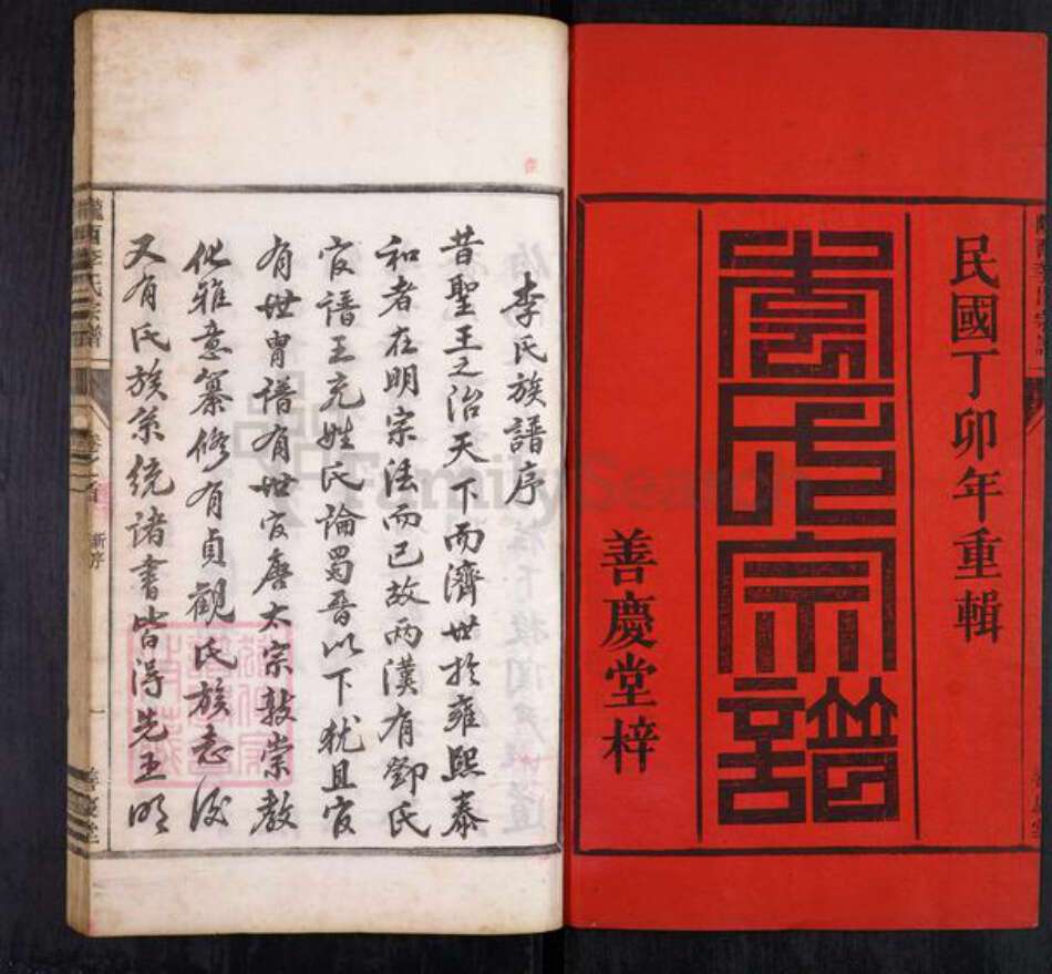 浙江省李氏善庆堂族谱-陇西李氏宗谱.pdf电子版预览图1